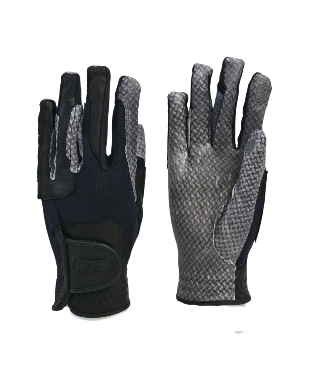 Correct Connect - Oil-Tac Copper Tech™️ Leather Premium Riding Glove in Black