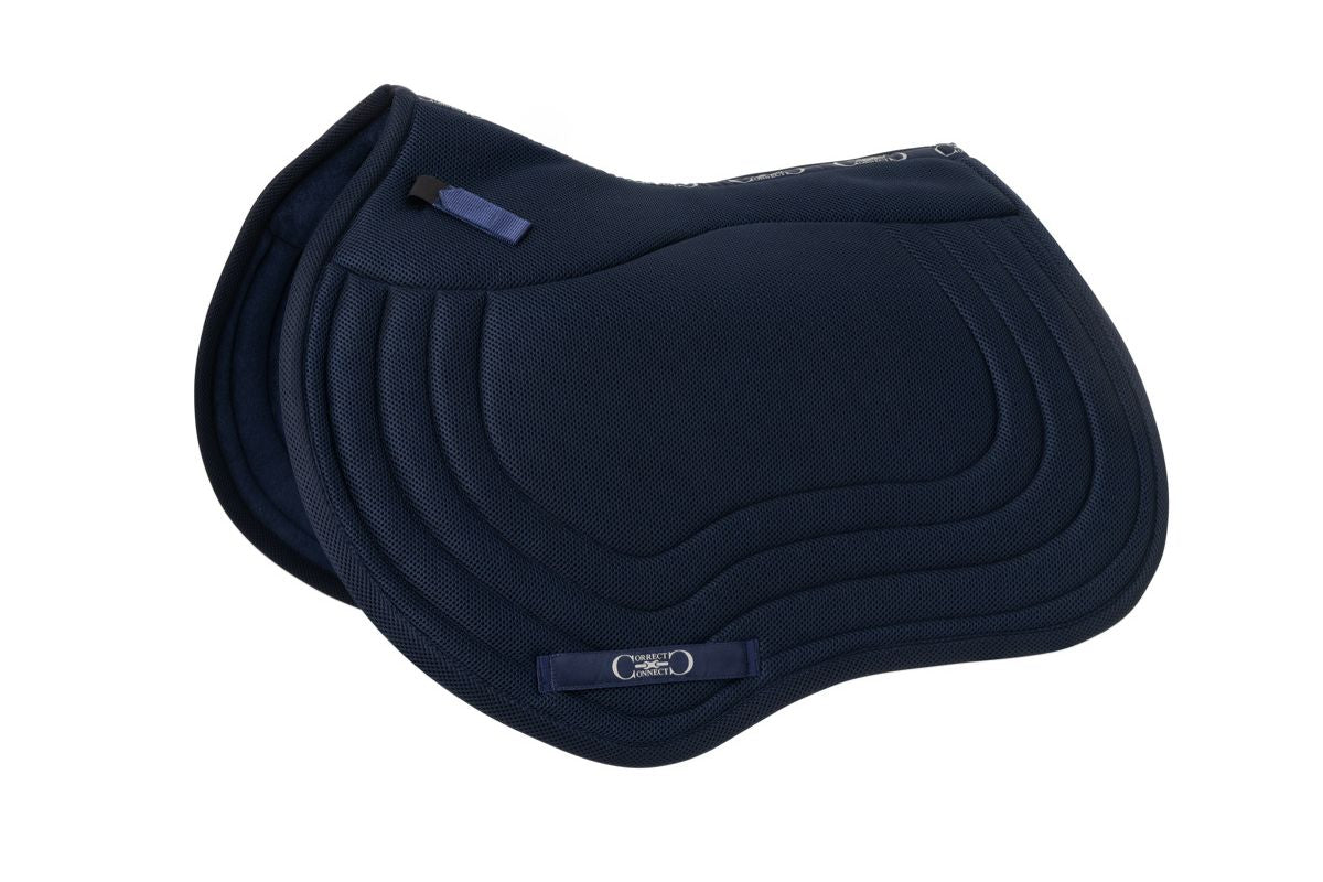 Correct Connect - Jump Mesh Saddle Pad with Quick Dry Cotton Lining in Navy, White, or Black