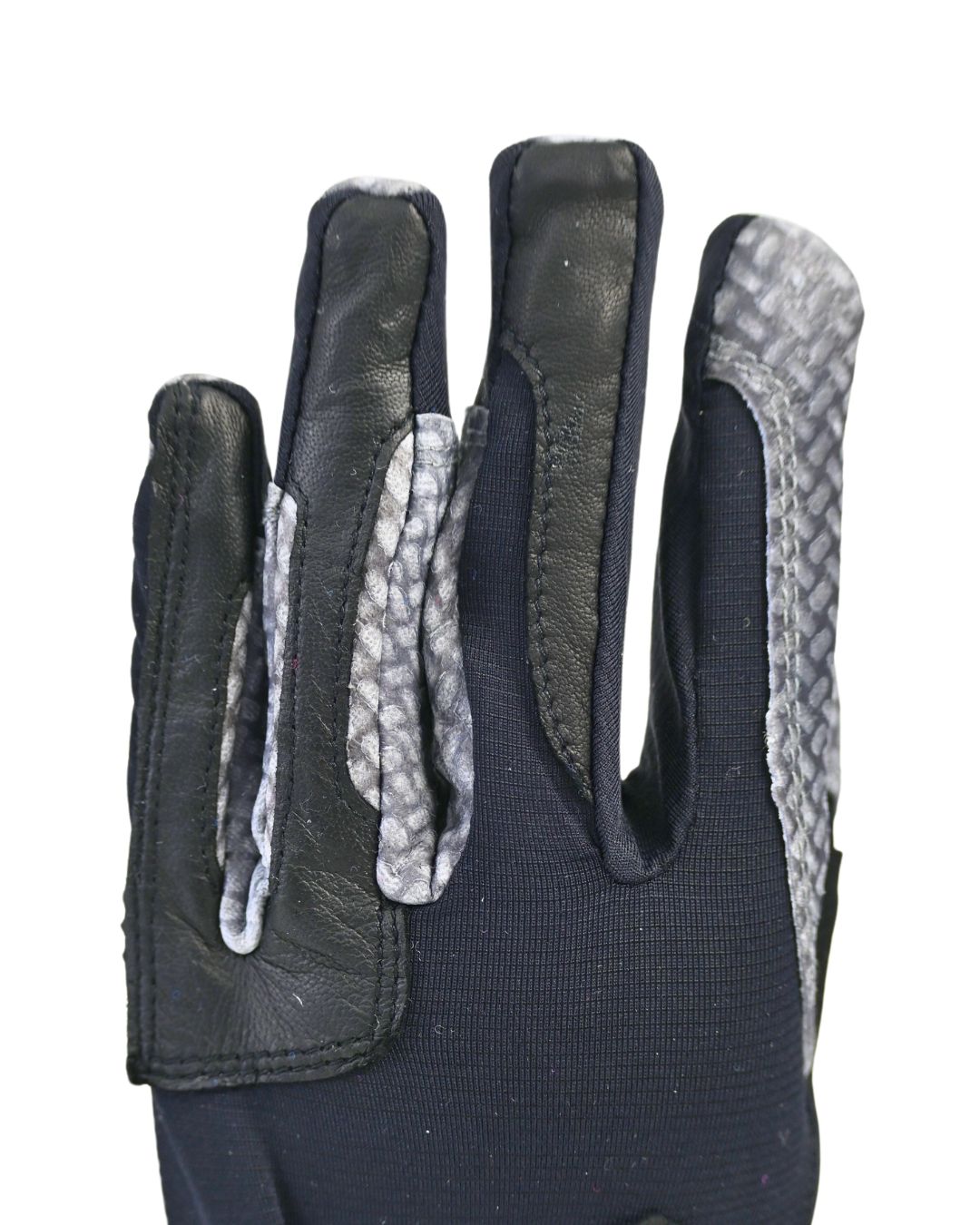Correct Connect - Oil-Tac Copper Tech™️ Leather Premium Riding Glove in Black