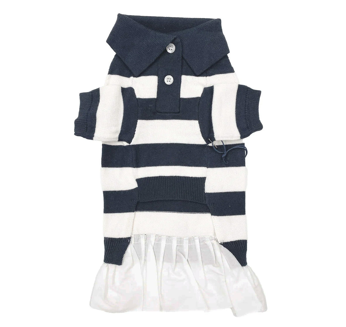 BESPOKE PAWS - ‘Gladys’ Cashmere blend Polo Dress