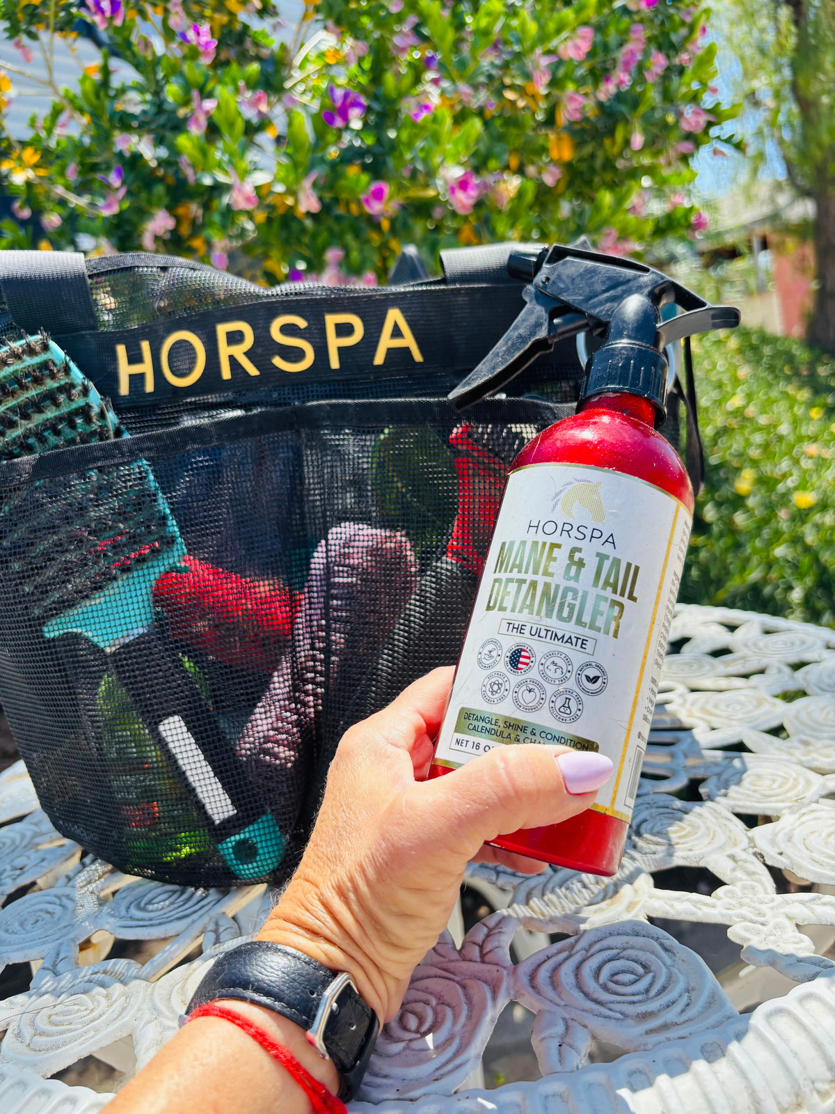 Horspa - Mane & Tail Detangling Spray - The Ultimate Calendula & Chamomile 16oz Aluminum Bottle