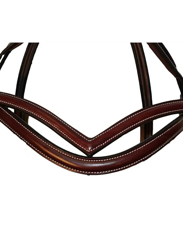 Grewal Equestrian - Quail Hollow Round Raised Snaffle Bridle