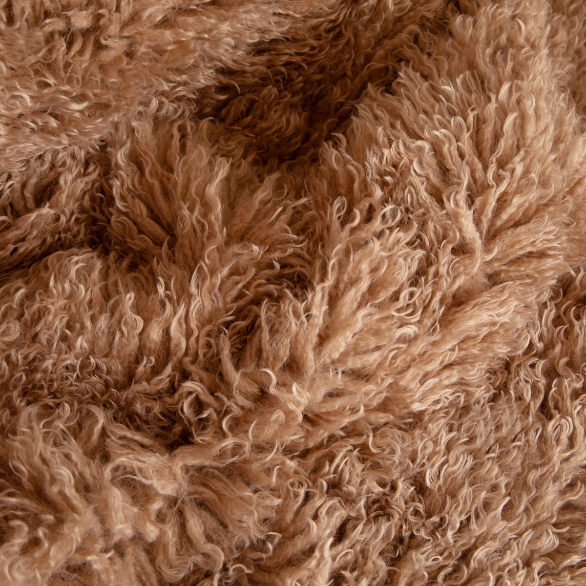 PupRug® Luxe Faux Fur Orthopedic Dog Bed - Plush Sheep Tan