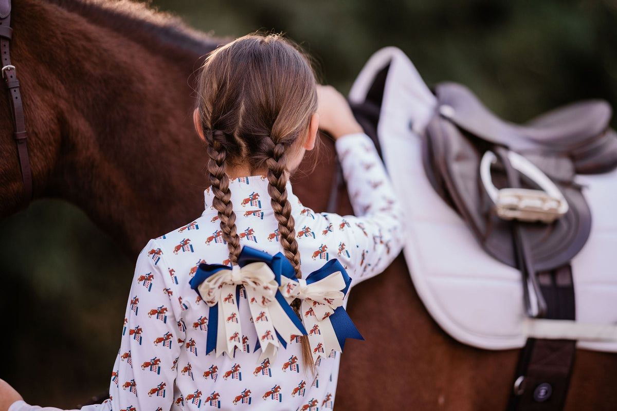 The Proper Fox - Equestrian Horse Show Bow - Jumping Horse Pattern