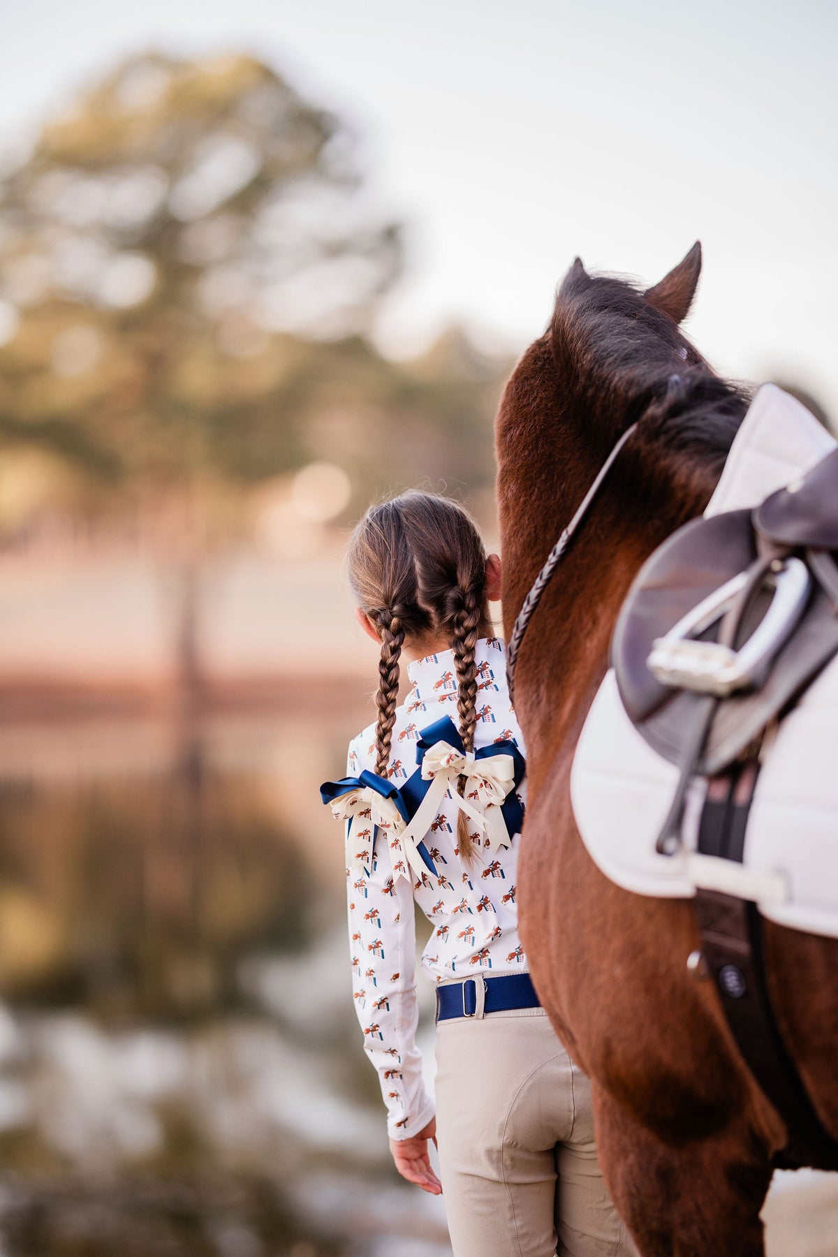 The Proper Fox - Equestrian Horse Show Bow - Jumping Horse Pattern