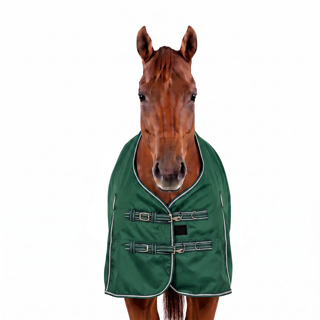 TuffRider 600 D Comfy Winter Ripstop Turnout Blanket Medium Weight 200 GSM Standard Neck