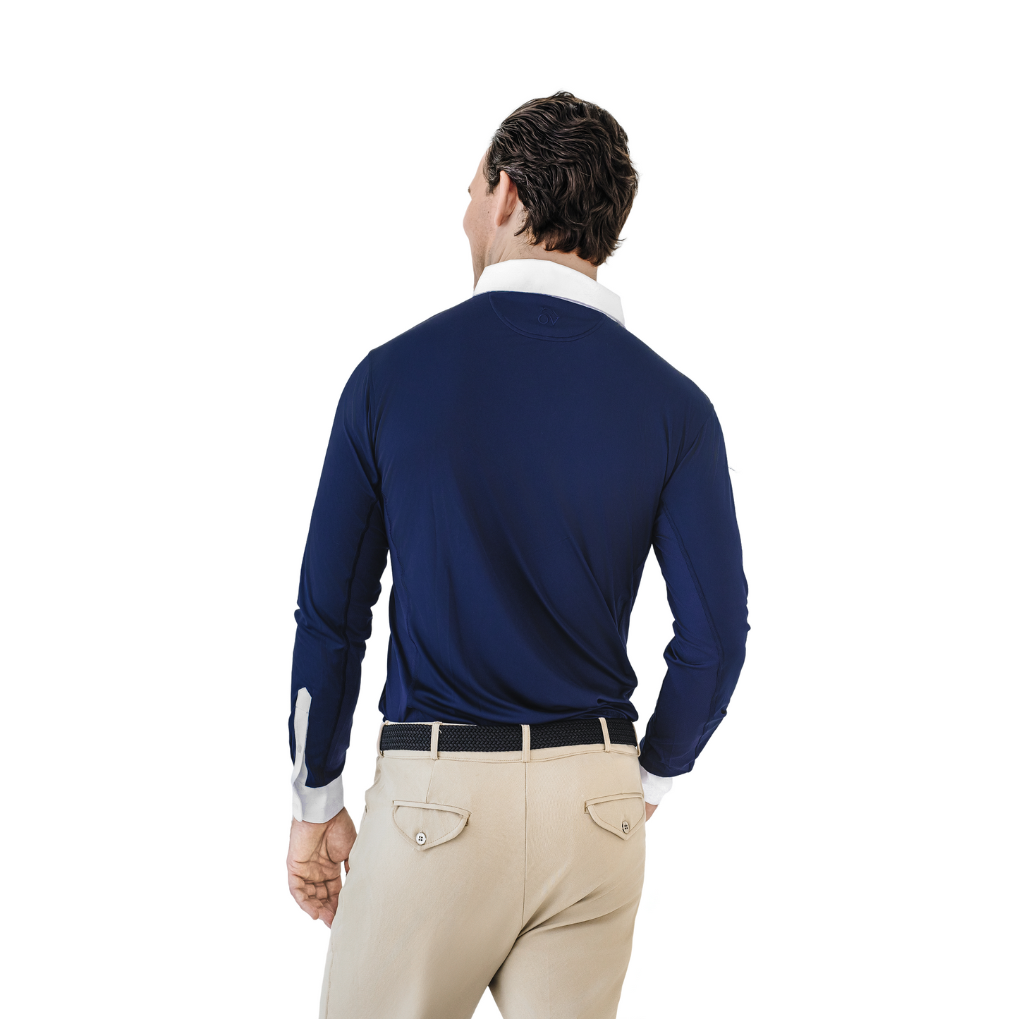 Ovation - Men's Classic Long Sleeve Polo Show Shirt - Navy