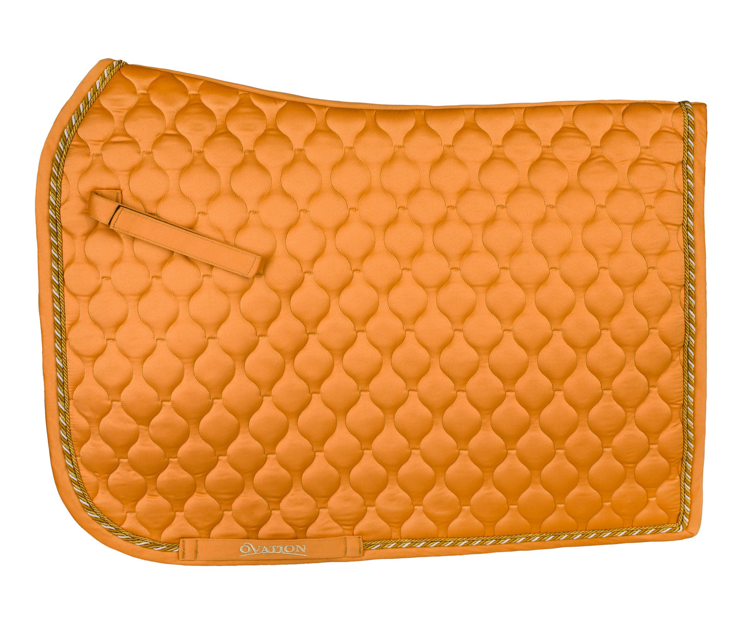 Ovation - Quilted Satin Dressage Saddle Pad - Muted Safron