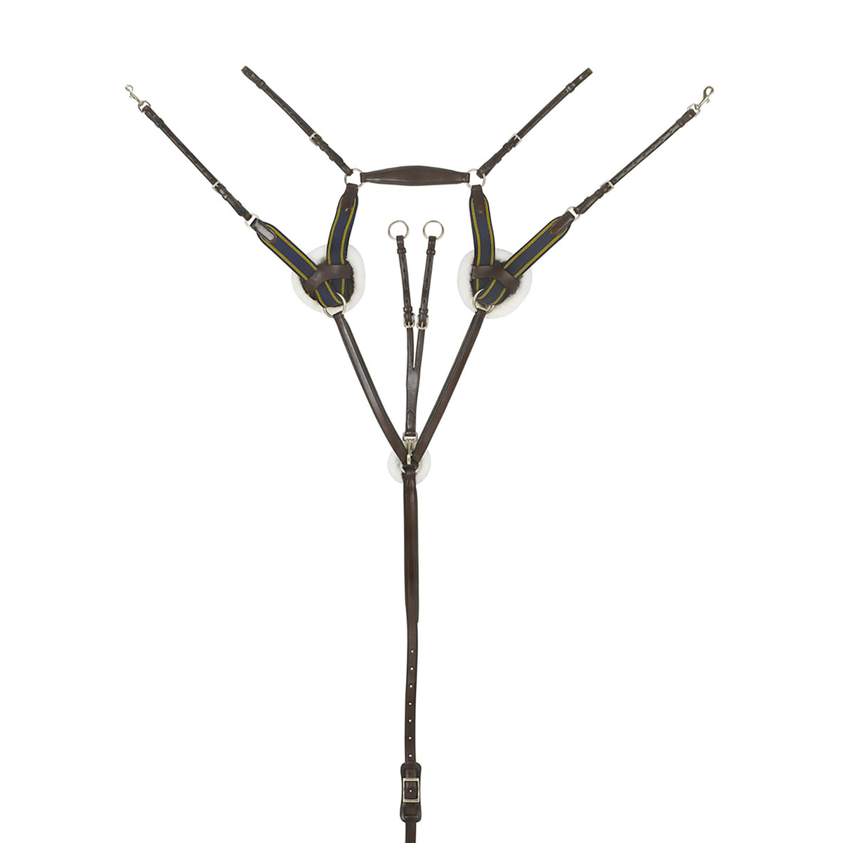 Ovation - Elite 5-Point Sheepskin Padded Breastplate w/ Running Attachment