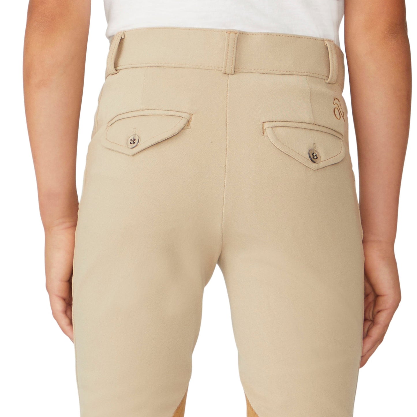 Ovation - Boy's EuroWEAVE™ DX Suede Knee Patch Jod - Classic Show Tan