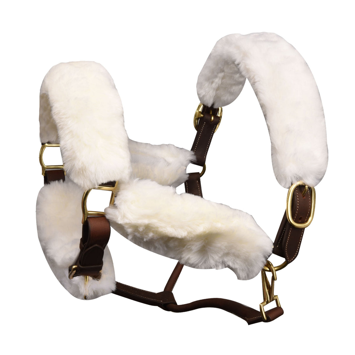 Ovation - Europa Sheepskin 6-Piece Halter Set - White