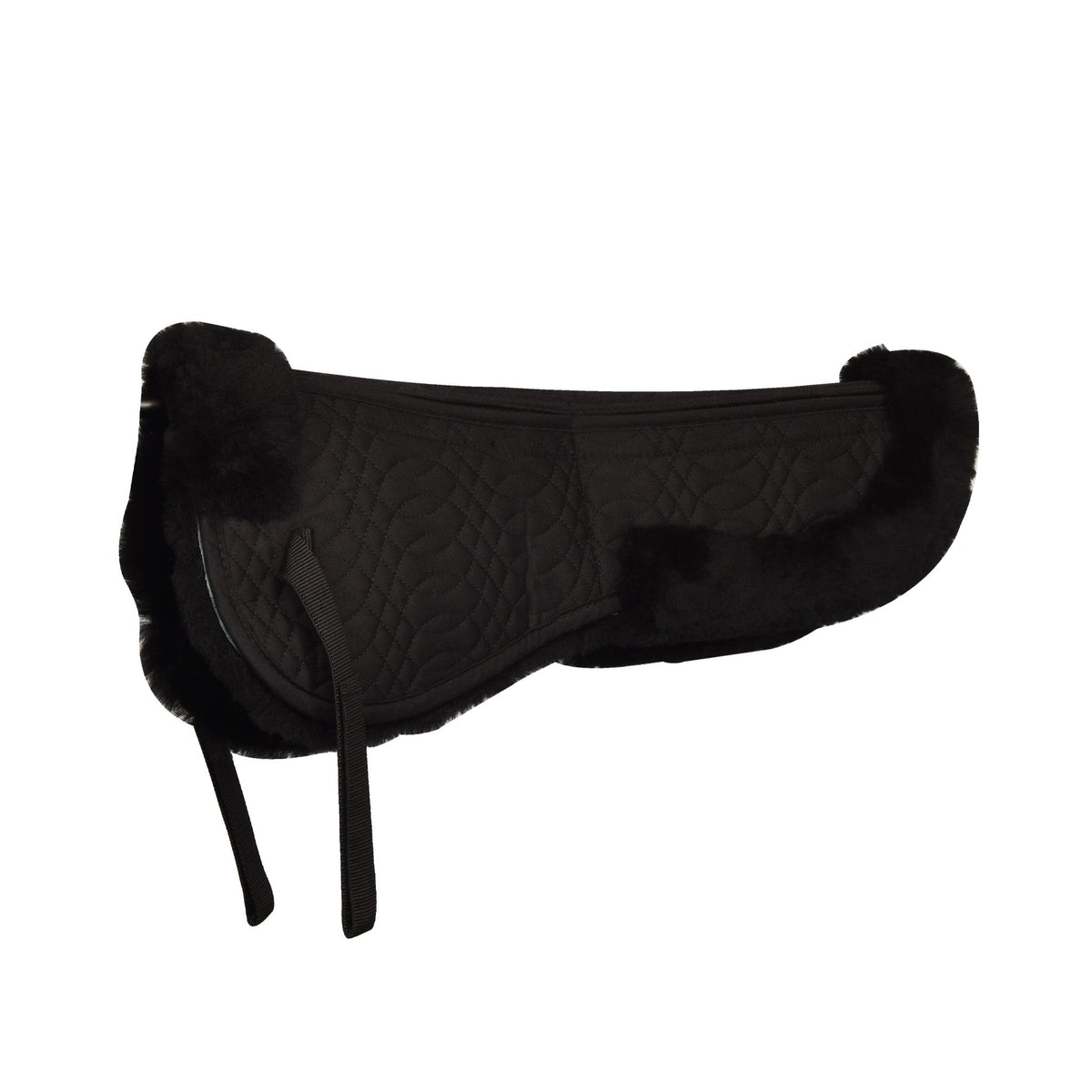 Ovation - Europa Sheepskin 4-Shim Half Pad - Black/Black