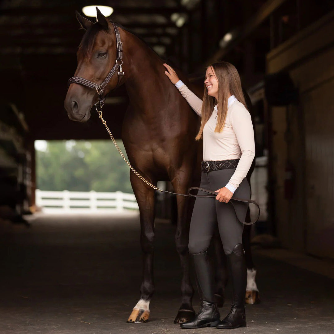 Henri de Rivel Stress Free Halter With Fancy Contrast Stitching