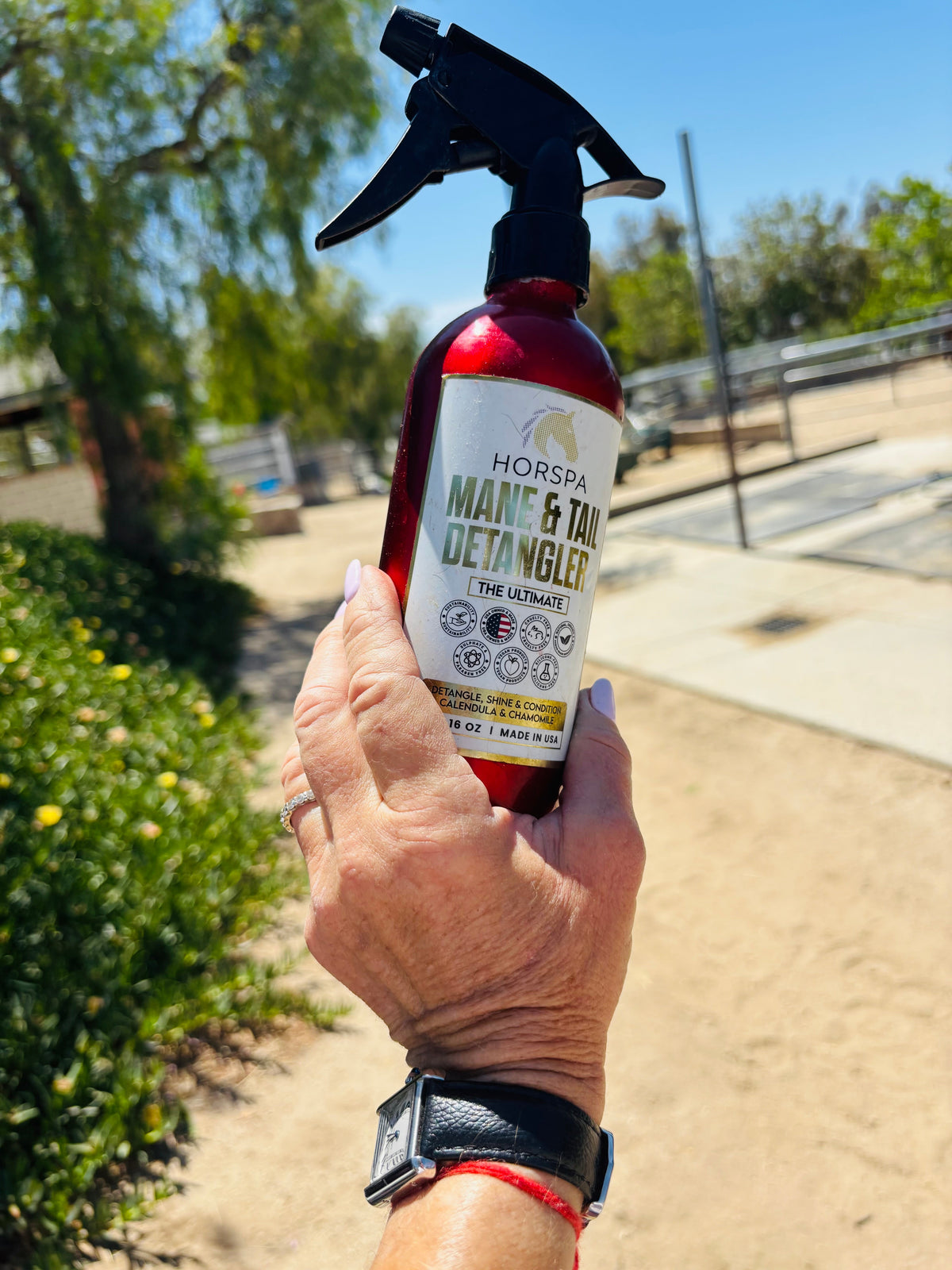 Horspa - Mane & Tail Detangling Spray - The Ultimate Calendula & Chamomile 16oz Aluminum Bottle