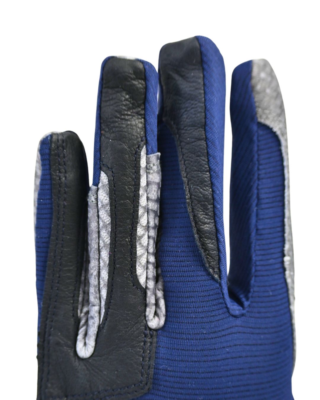 Correct Connect - Oil-Tac Copper Tech™️ Leather Premium Riding Glove in Navy
