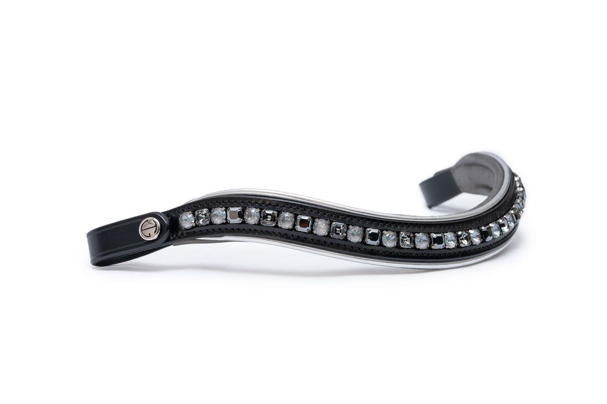 Halter Ego - The Eiffel Tower Black Leather Snaffle Bridle