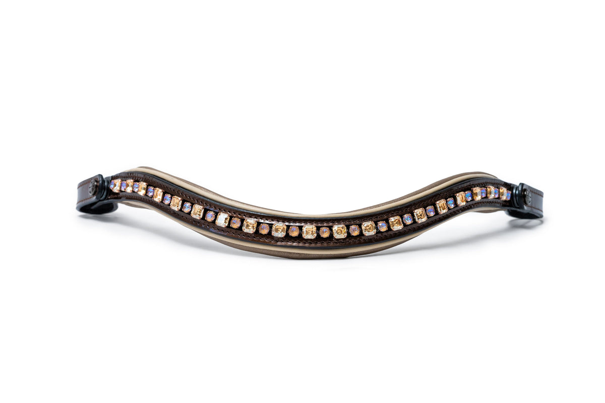 Halter Ego - The Champagne Black Leather Snaffle Bridle