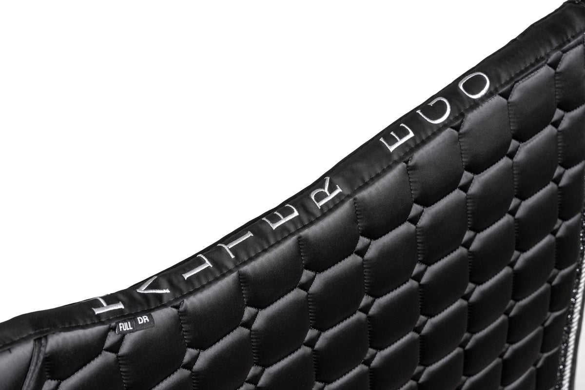Halter Ego - Satin Classic Dressage Saddle Pad - Ebony