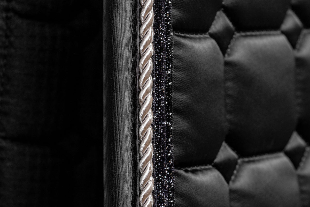 Halter Ego - Satin Classic Dressage Saddle Pad - Ebony
