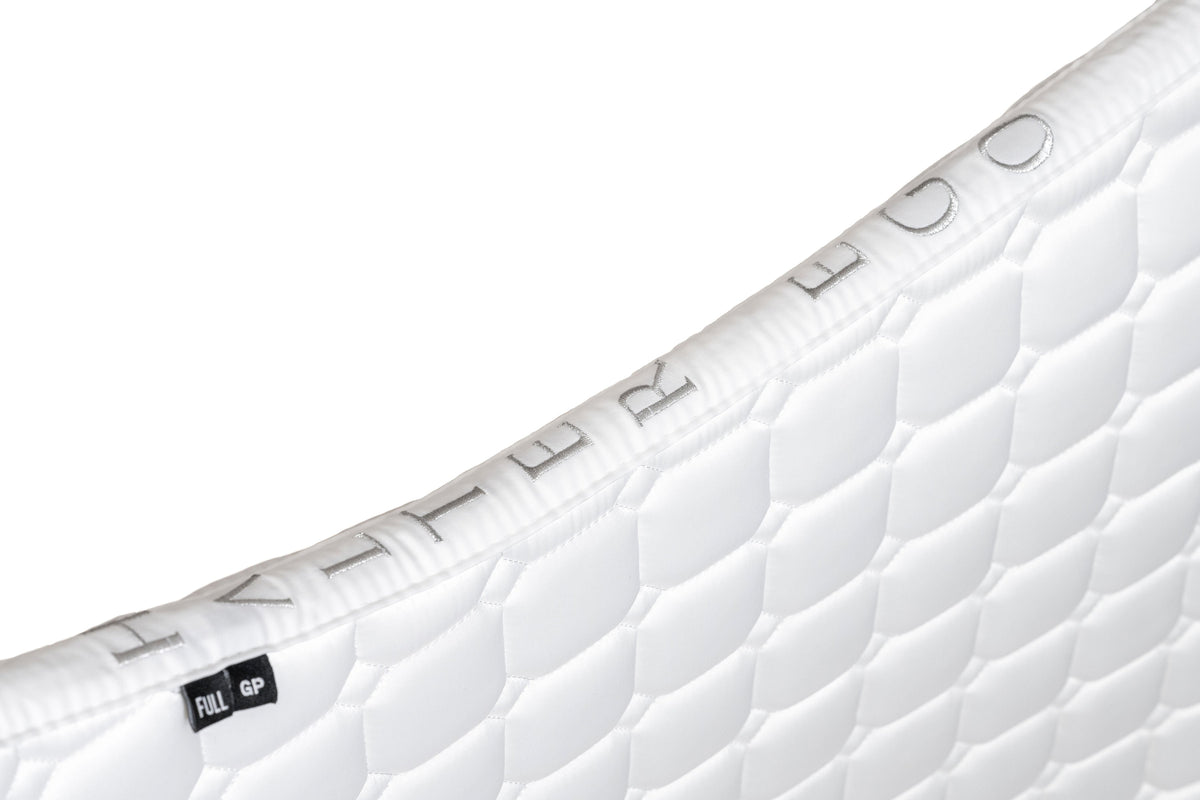 Halter Ego - Satin Classic Dressage Saddle Pad - White