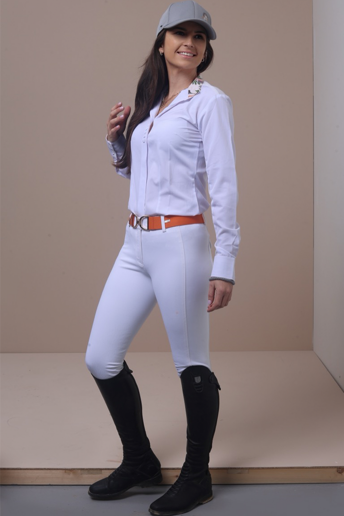 Cieli Equestrian - Ayana Hybrid Show | Shirt Women’s Long Sleeve Equestrian Show Shirt