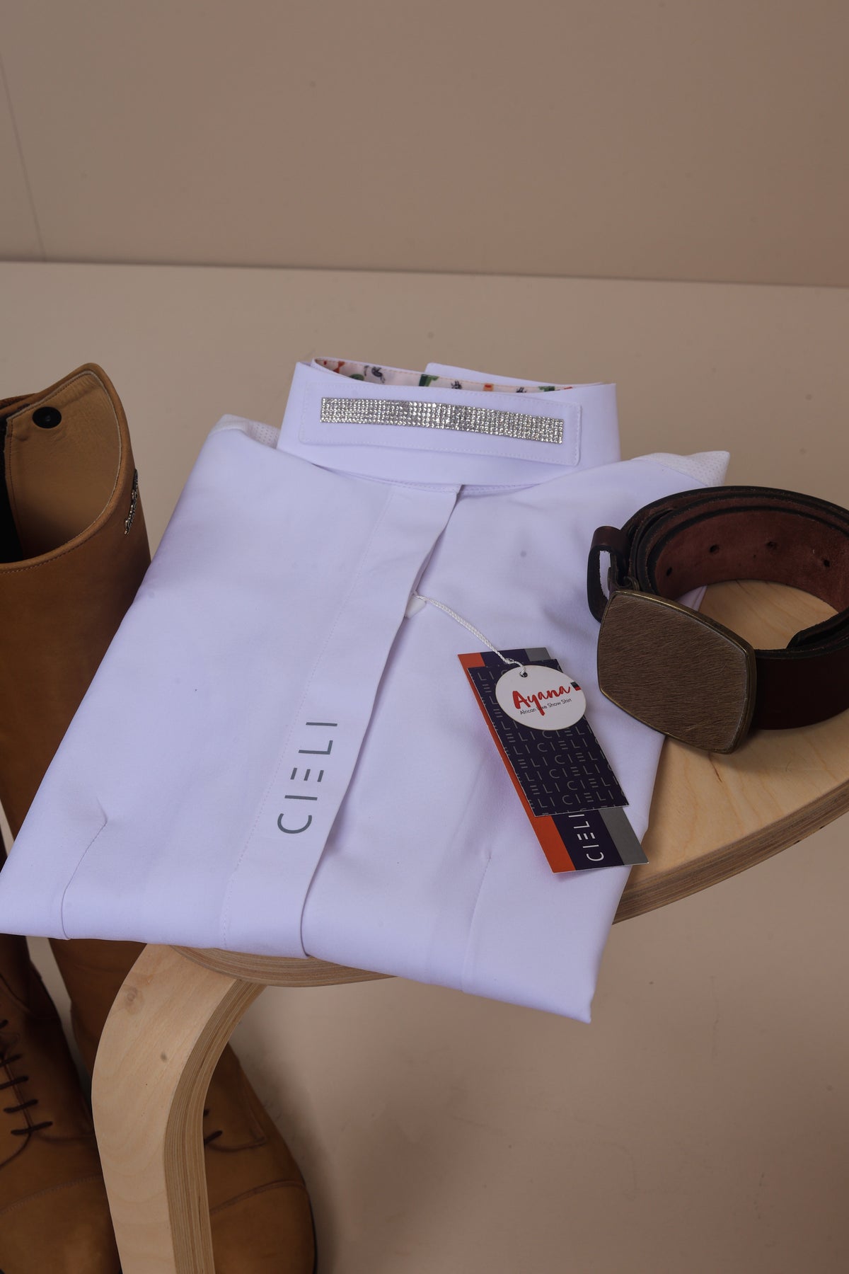 Cieli Equestrian - Ayana Hybrid Show | Shirt Women’s Long Sleeve Equestrian Show Shirt