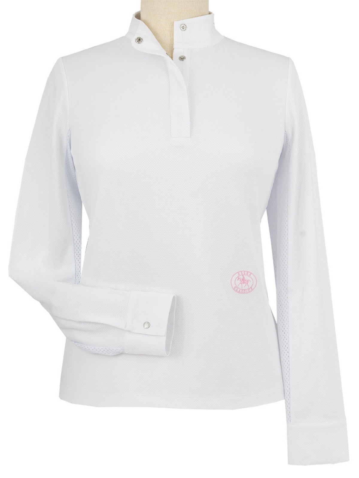 Essex Classics - Cambridge Girls Long Sleeve Show Shirt - White