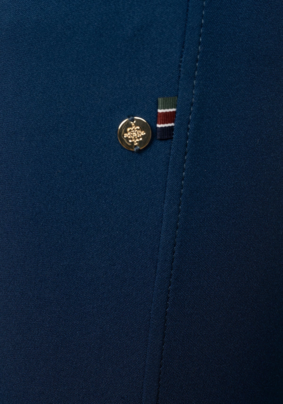 Espoir - Coquet Knee Patch Peacock Blue Bamboo Breeches