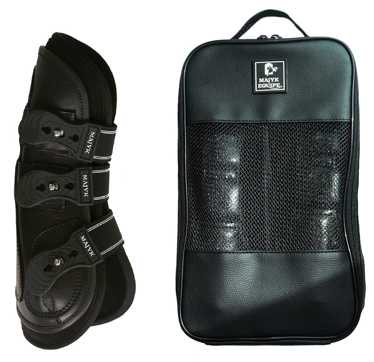 Majyk Equipe - Estrella' Sparkle Leather Tendon Boots
