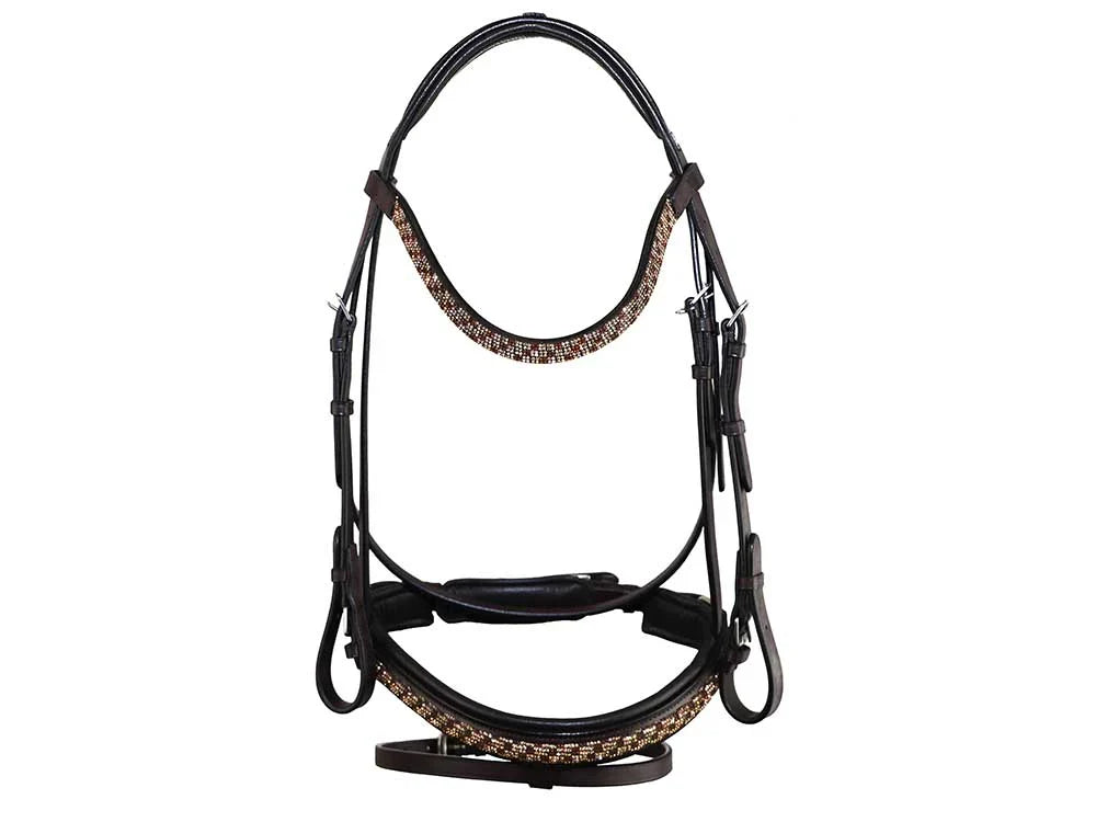 Grewal Equestrian - Bonn Beaded Dressage Bridle