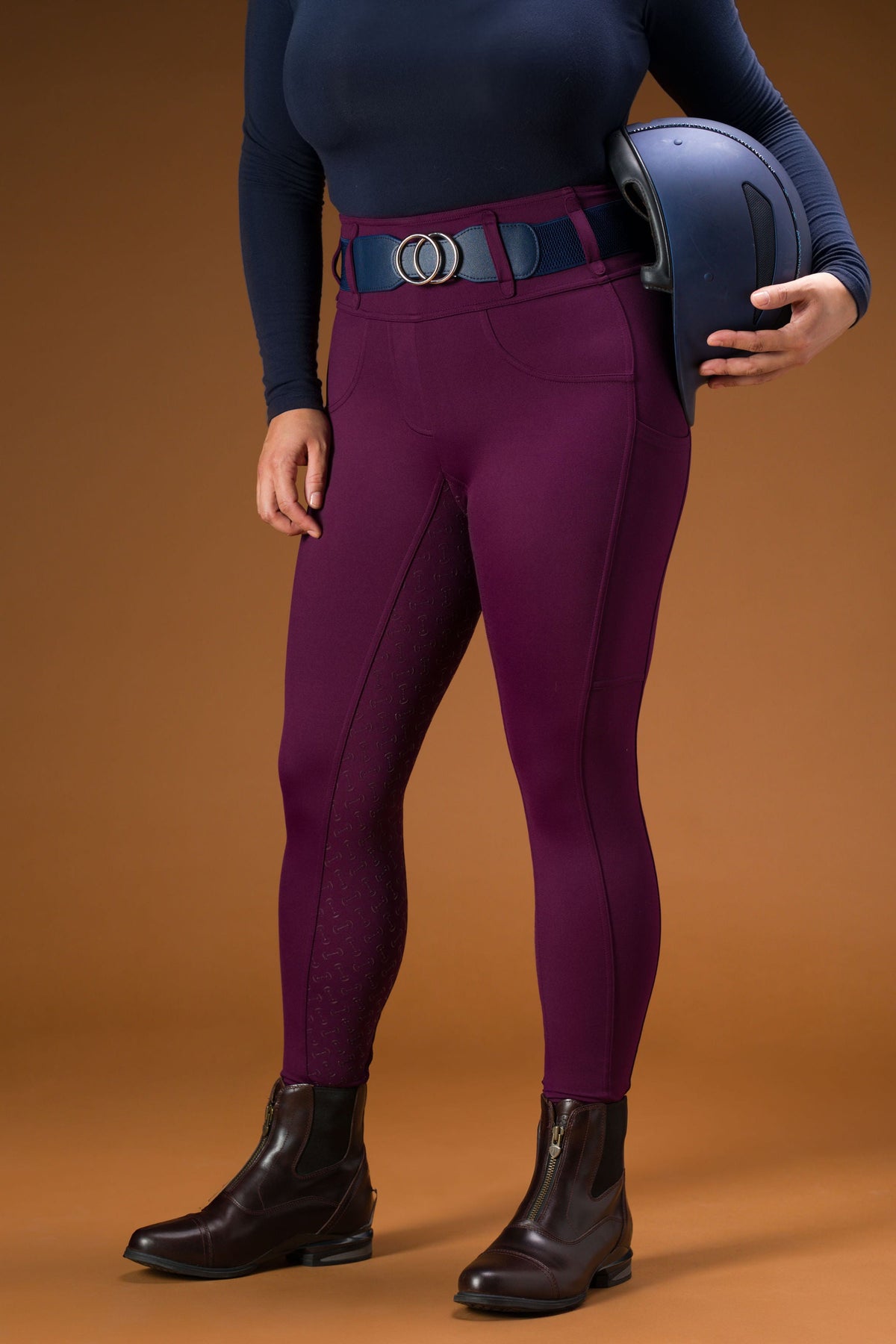 Canter Culture - Athletic Breech - Purple Rein