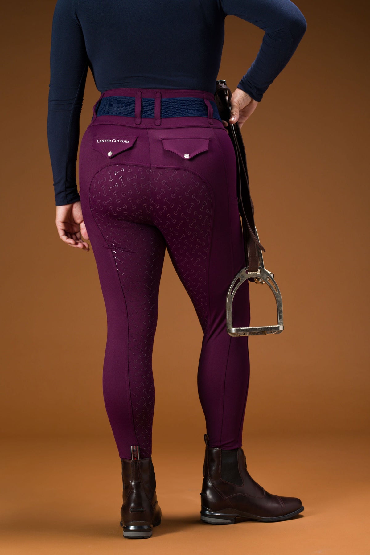 Canter Culture - Athletic Breech - Purple Rein