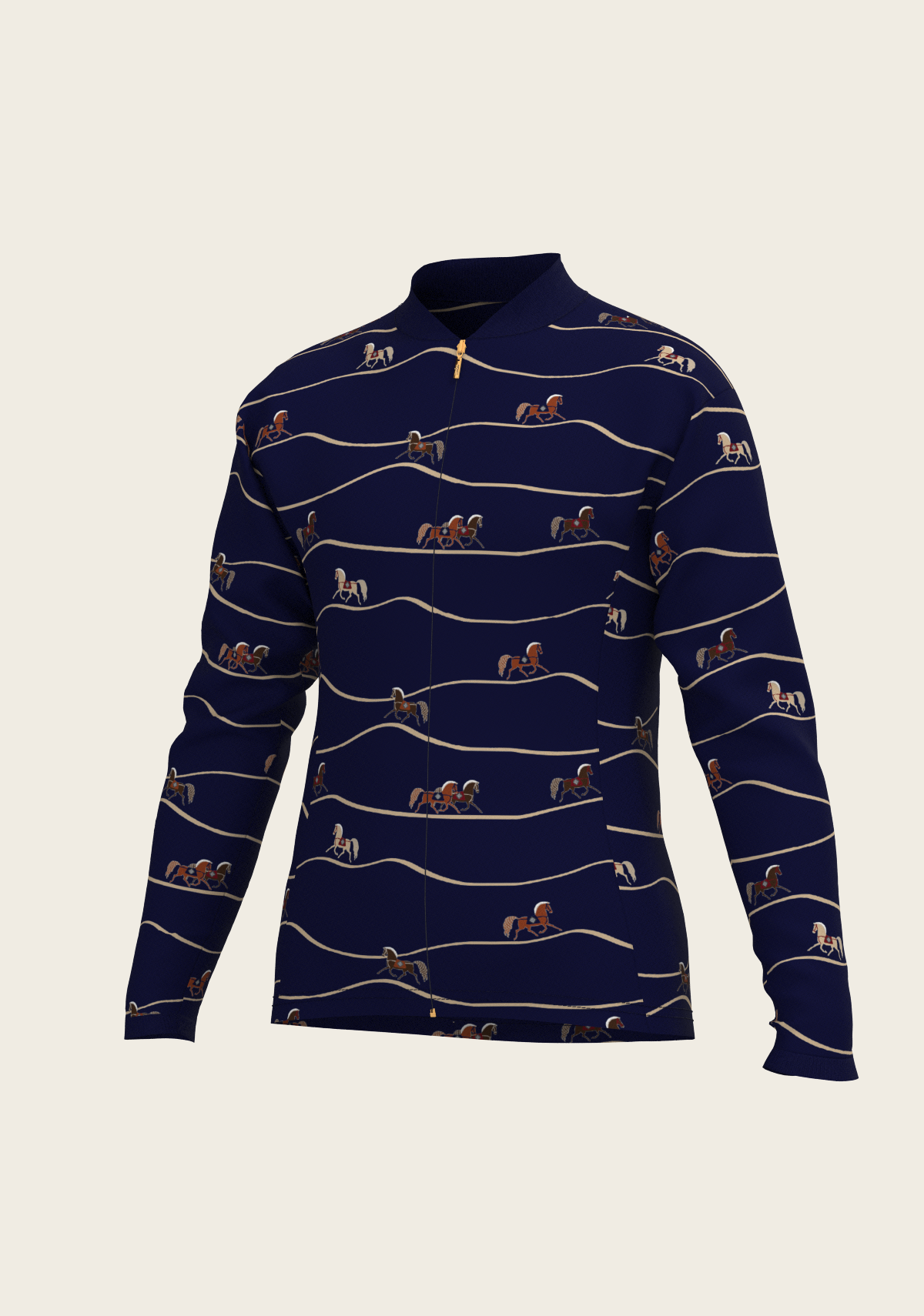 Espoir - Navy Cheval Children's Long Sleeve Shirt
