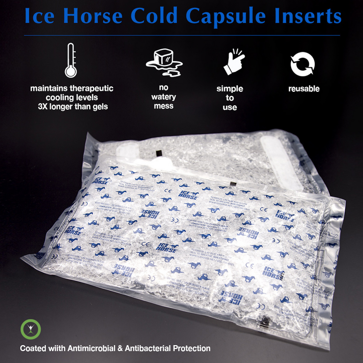 Ice Horse - Knee Wraps- With Anti-Migration Suspender