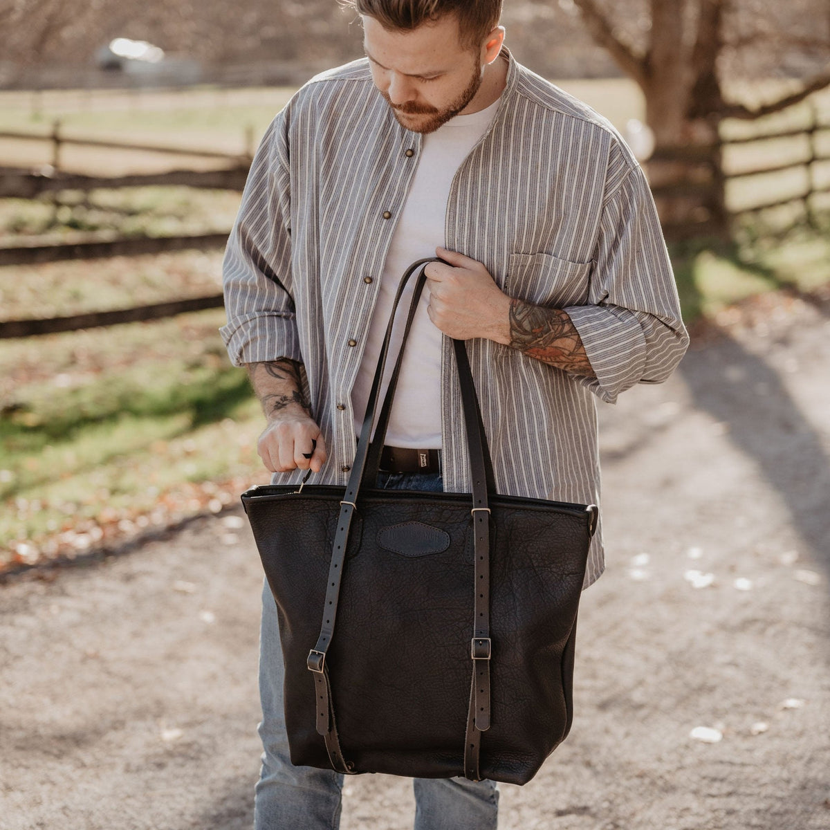 The Local Branch - Leather Crossroads Backpack Tote – USA Made