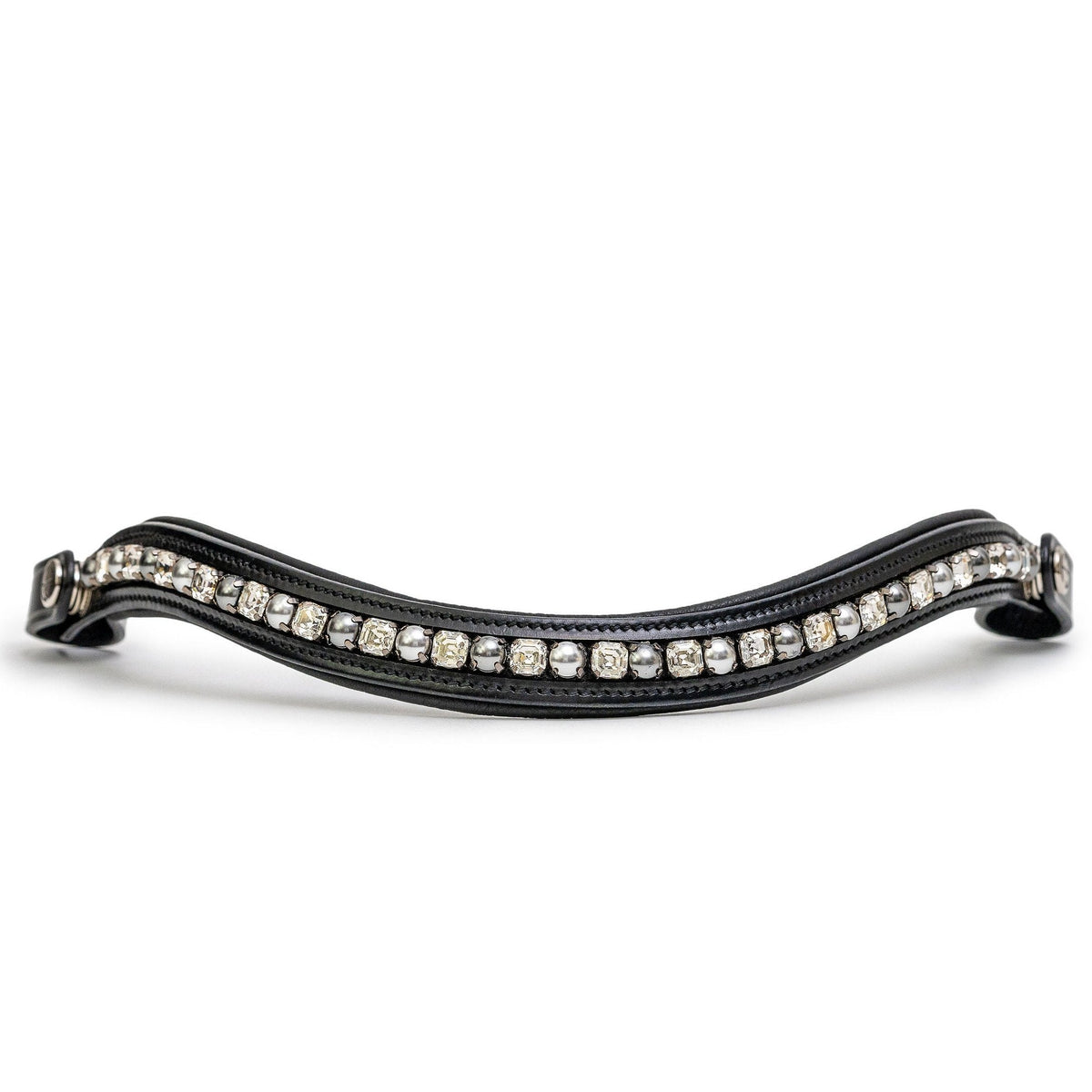 Halter Ego - The Brixton Snaffle Bridle - Black Leather Anatomical Snaffle Bridle