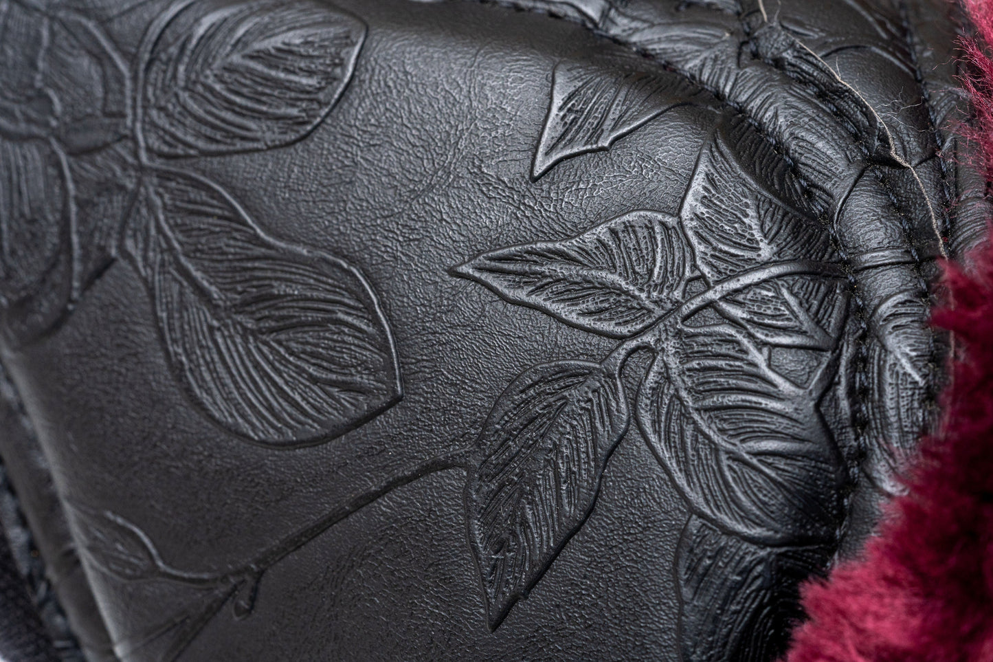 Halter Ego - Romance Collection Brushing Boots - Black & Crimson Rose