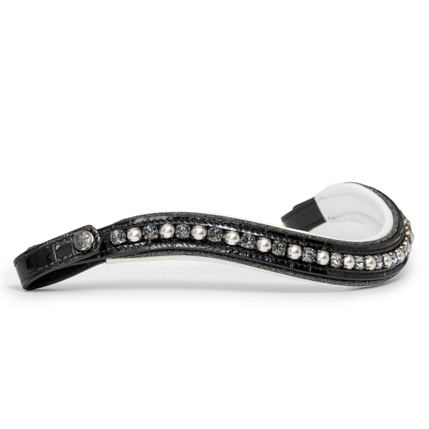 Halter Ego - The Harlow Black Rolled Leather Double Bridle