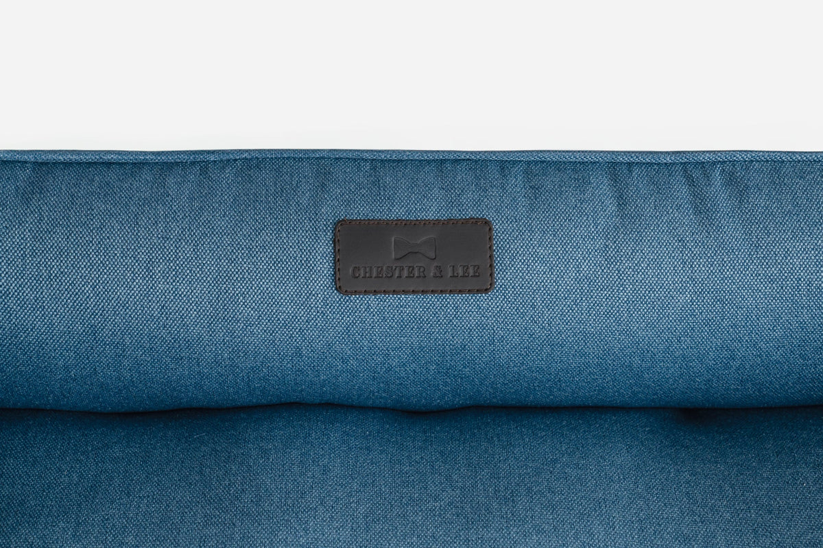 Chester & Lee Cotton Sleeper Dog Bed Denim