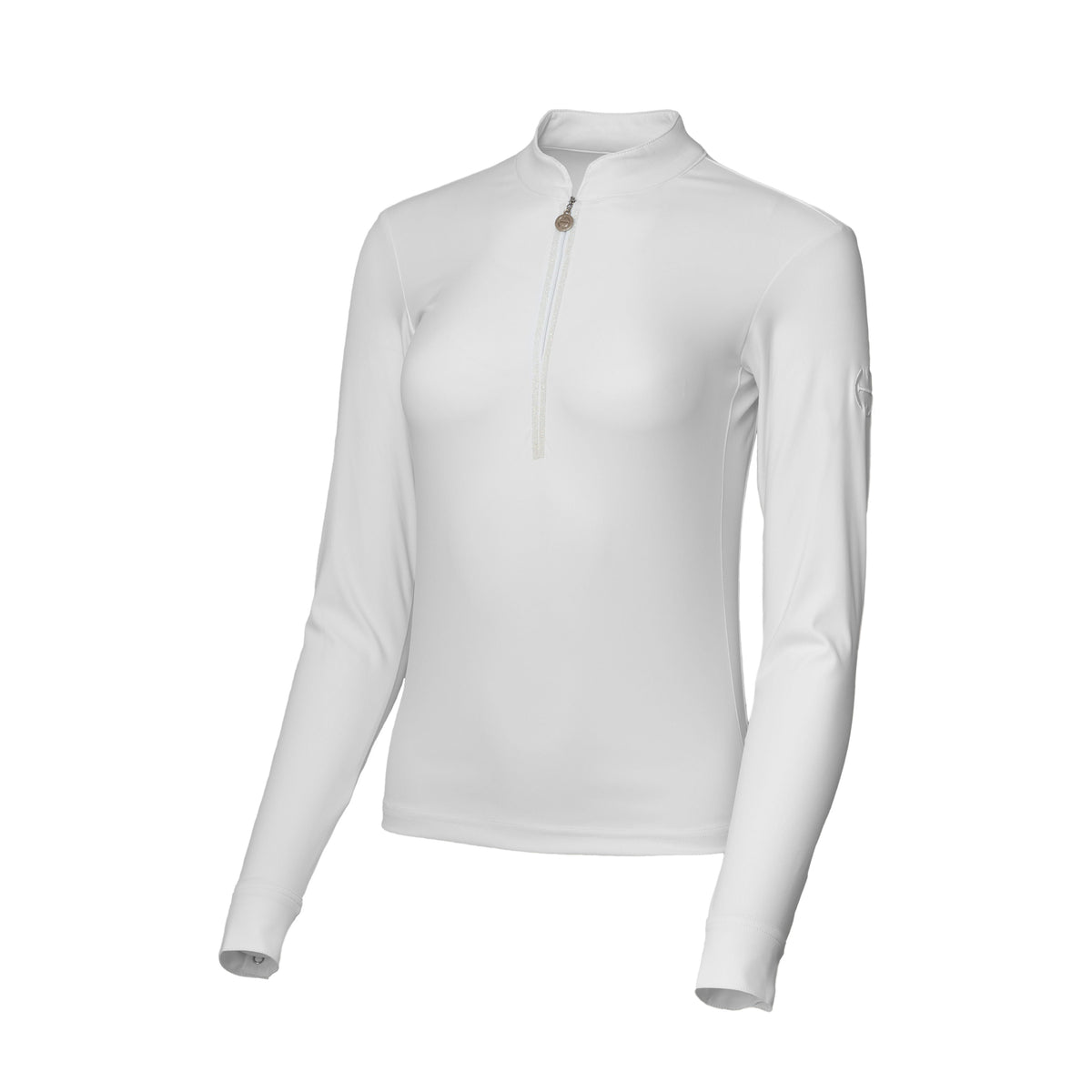Halter Ego - Heidi - Long Sleeve Riding Top with Crystal Fabric Trim