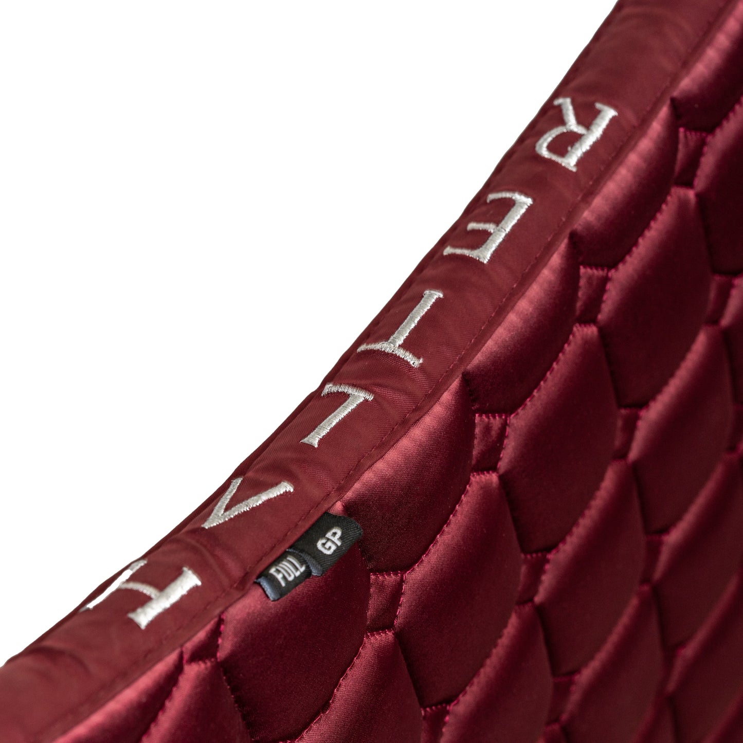 Halter Ego - Satin Classic Jump Saddle Pad - Crimson Rose