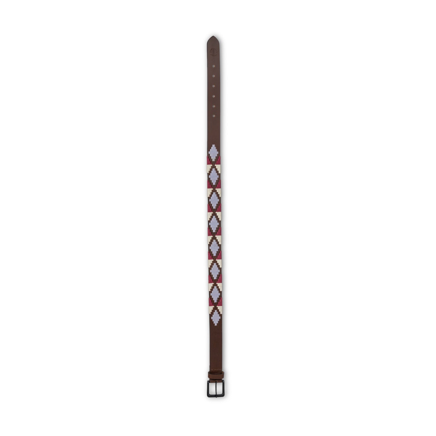 Halter Ego - Viñedo Burgundy, Lavender Ice Blue, Brown & Ivory Brown Leather Polo Belt