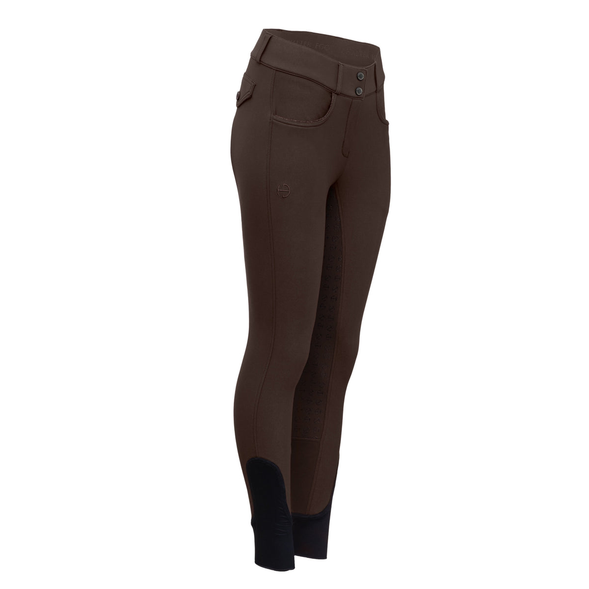 Halter Ego - Evolution Mystique Full Seat Breeches - Black Coffee - MID WAIST