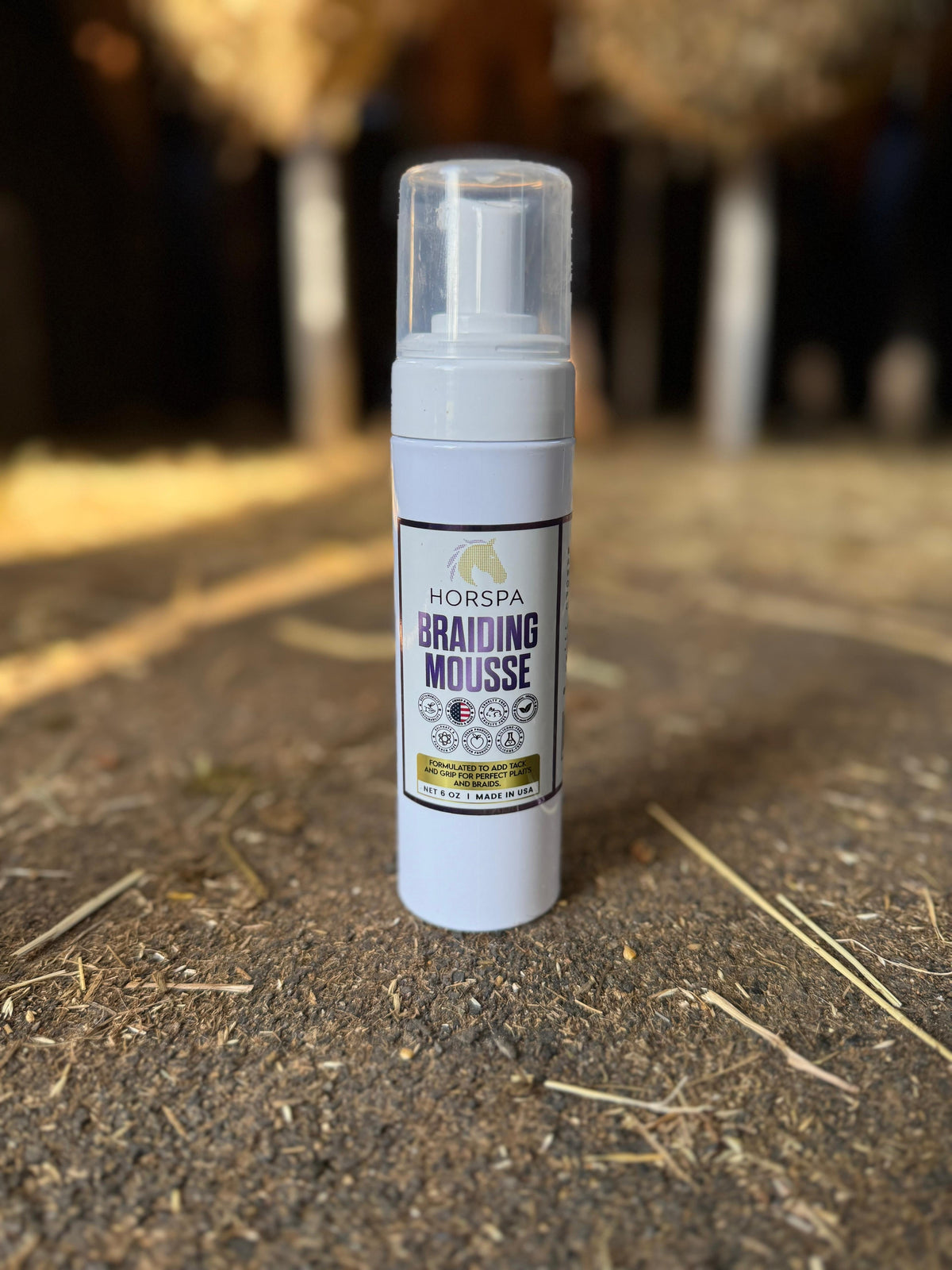 Horspa - Braiding Mousse 6 oz white bottle