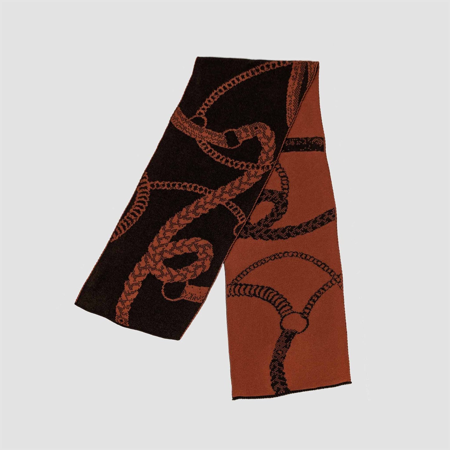 In2Green Cotton Sustainable Knit Scarf - Equestrian Straps
