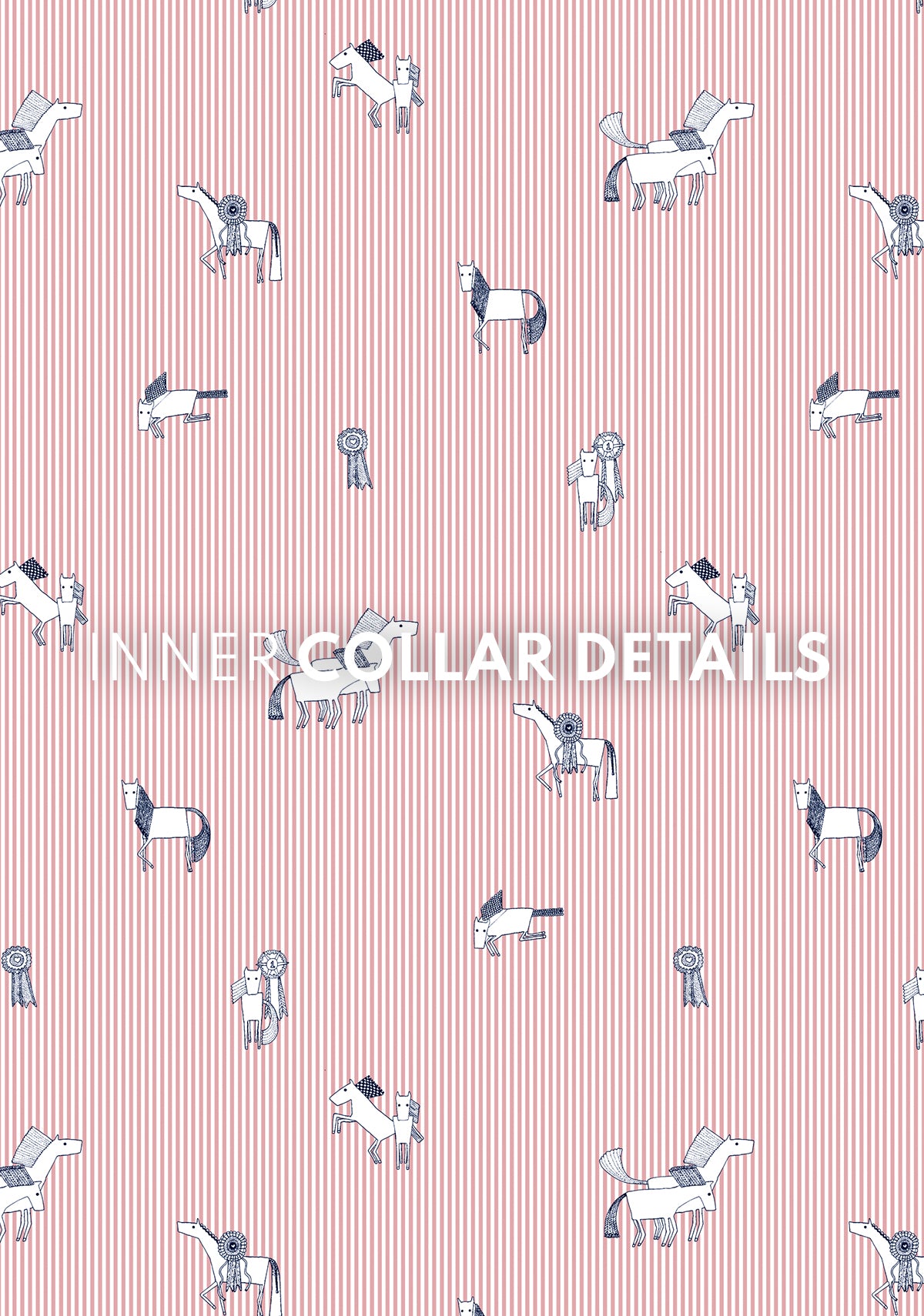 Espoir - Stripes in Rose Short Pleated Short Sleeve Show Shirt
