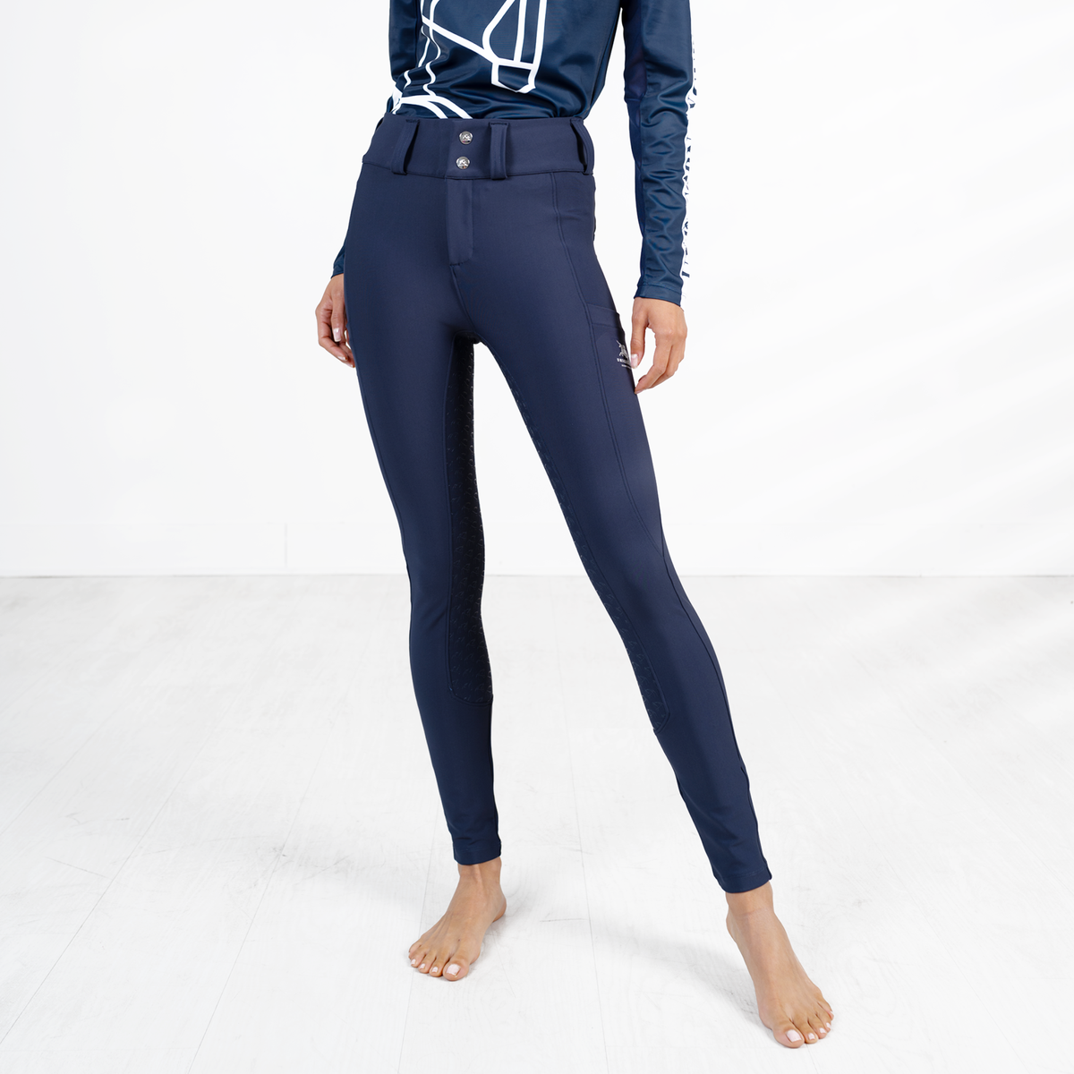 Uniqcorn Exceptionnel Catherine Haddad Collection Training Breeches "Dark Denim" - Full Seat