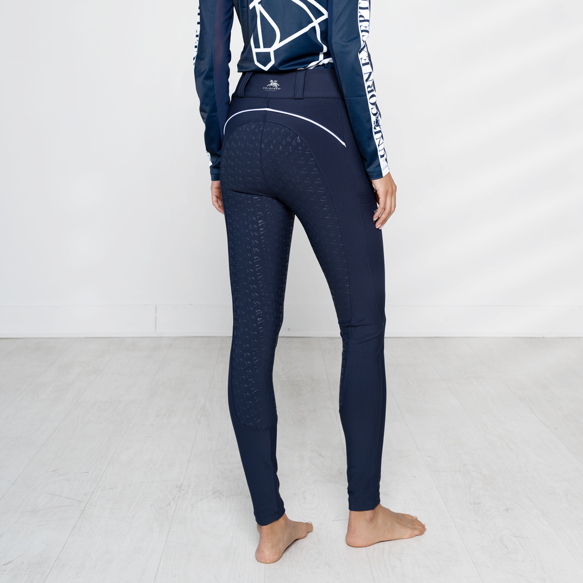 Uniqcorn Exceptionnel Catherine Haddad Collection Training Breeches "Dark Denim" - Full Seat
