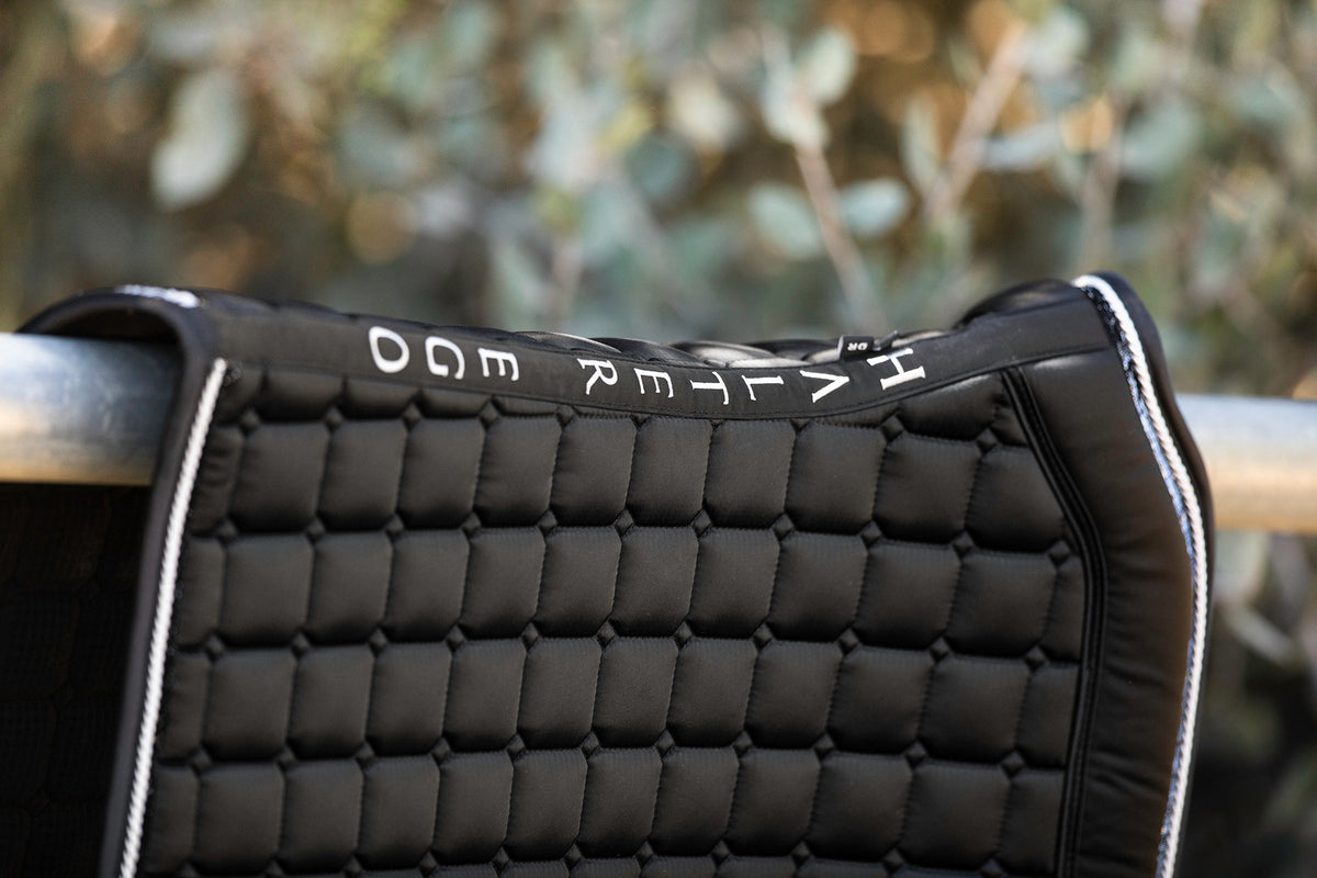 Halter Ego - Satin Classic Dressage Saddle Pad - Ebony