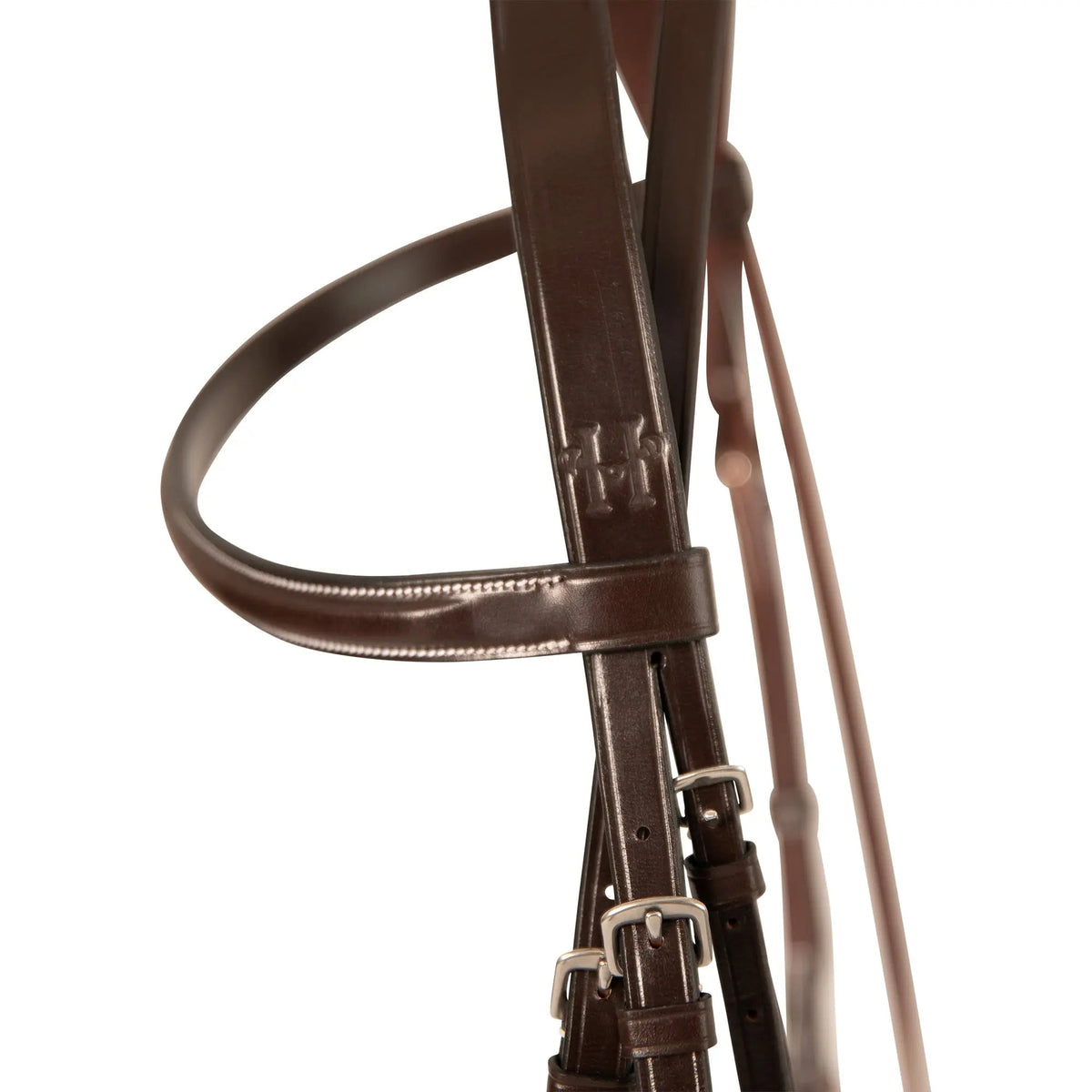 Huntley Equestrian Sedgwick Fancy Stitched Bridle with Cheek Clips and Reins